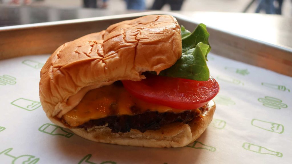 Burger from Shake Shack in London, England