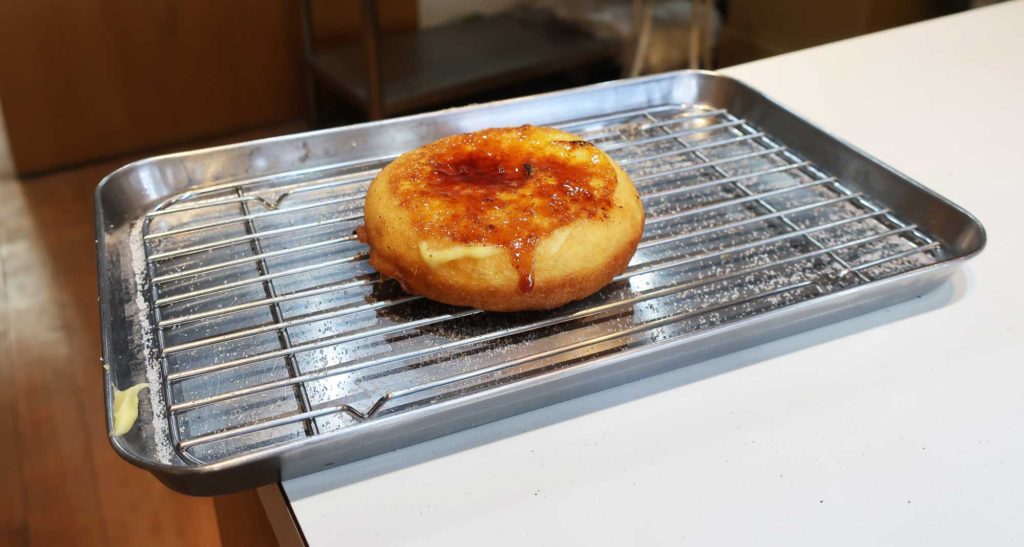 Creme Brulee Doughnut in Kyoto, Japan