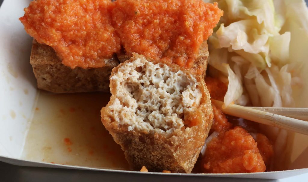 Stinky tofu in Tainan, Taiwan