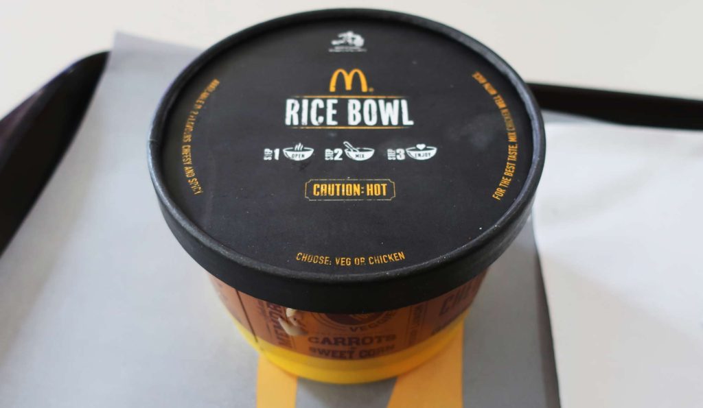 McDonald's Around the World: Cheesy Rice Bowl in India